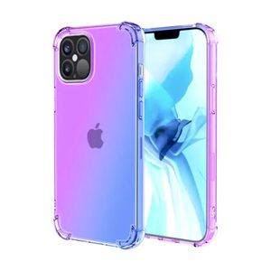 Gradient Clear Phone Case - Purple To Blue